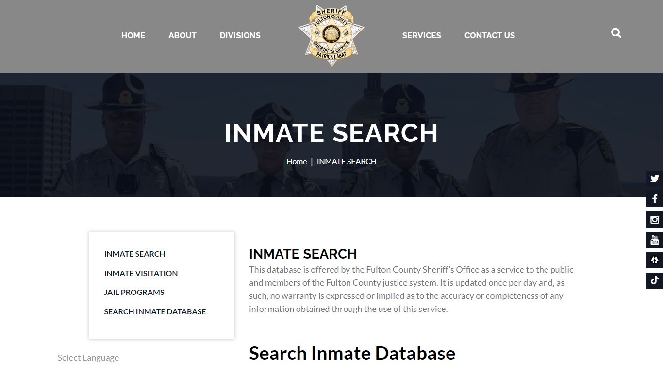 INMATE SEARCH – FULTON COUNTY