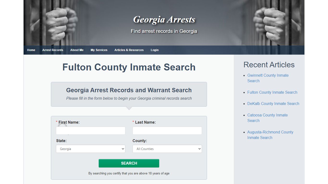 Fulton County Inmate Search - Georgia Arrests