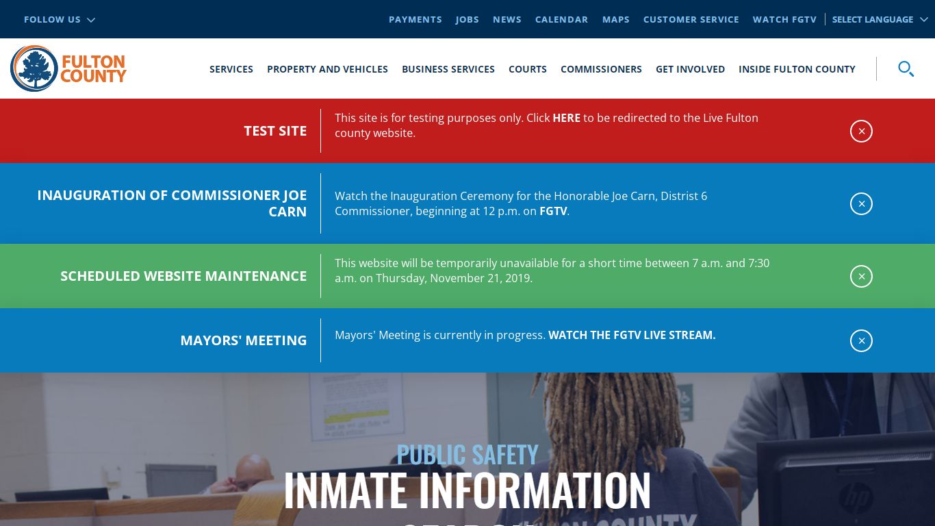 Inmate Information Search - Fulton County, Georgia