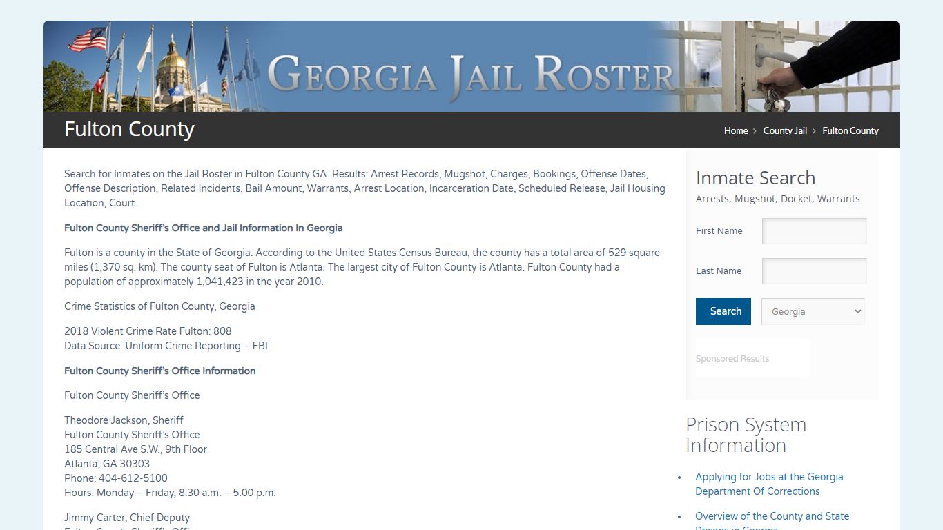 Fulton County | Georgia Jail Inmate Search